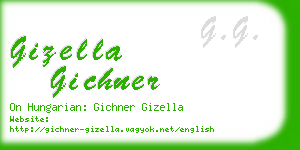 gizella gichner business card